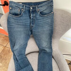 Levi’s selvedge denim high rise straight